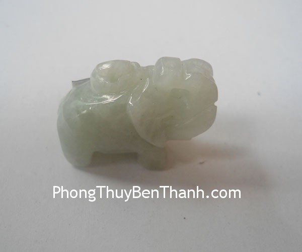 voi ngoc phi thuy s596 Mặt đeo cổ hình con Voi ngọc Phỉ Thúy  S596